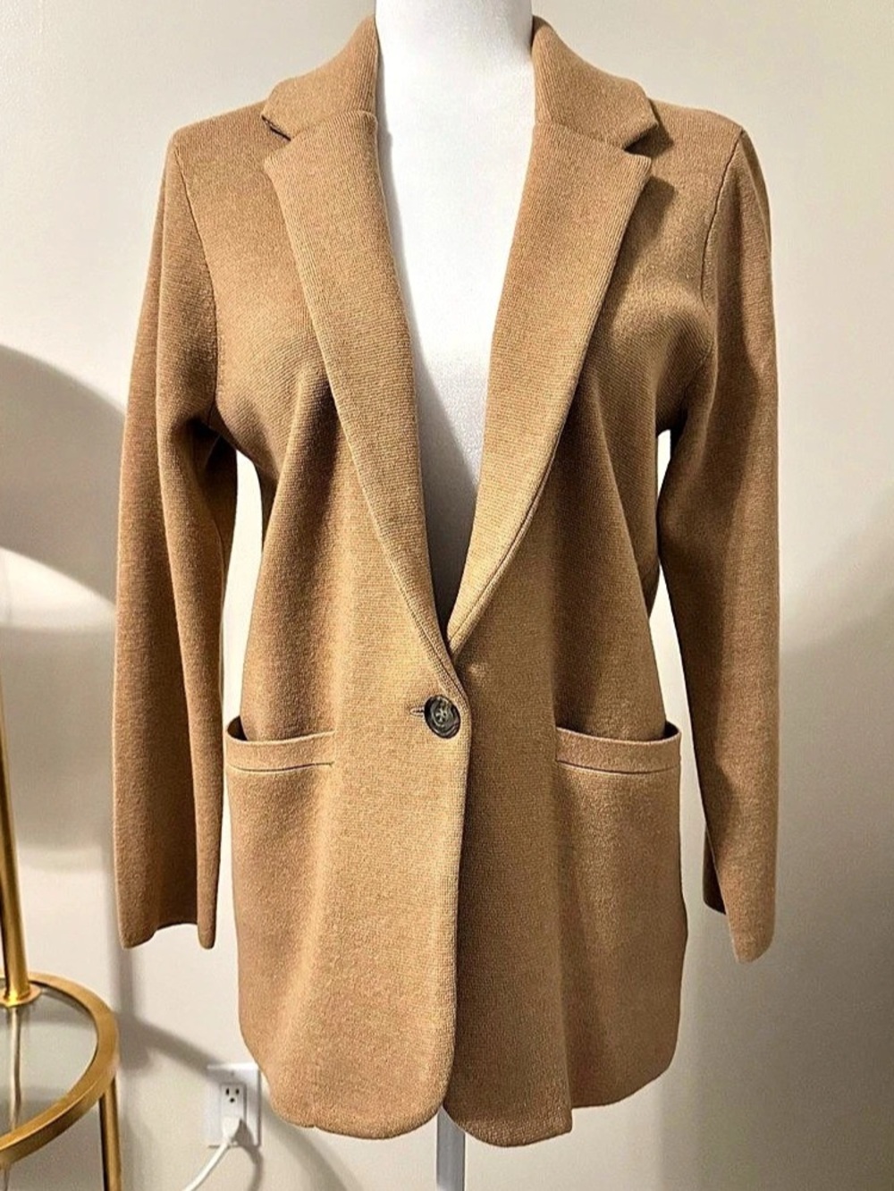 J.Crew Sophie Open-Front Sweater-Blazer Brown Size XS